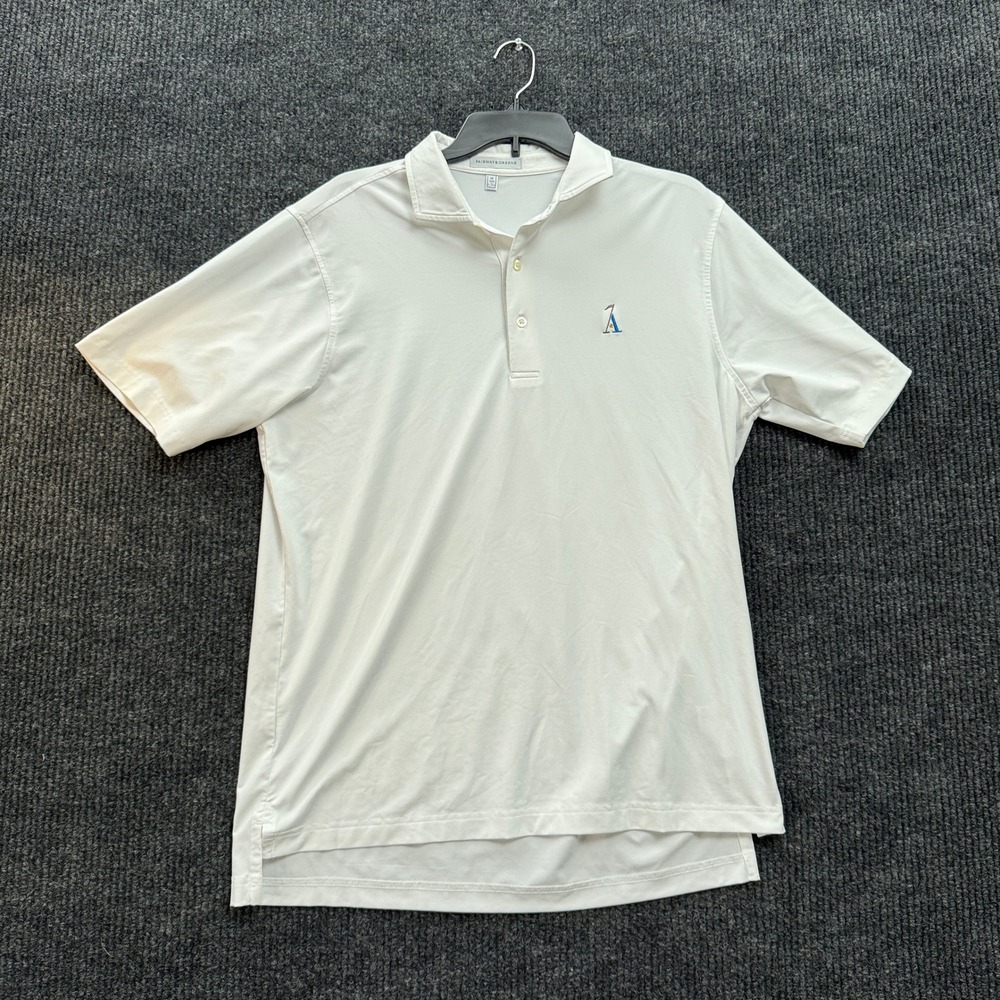 Fairway & Greene Golf Polo Mens M Medium White Performance Stretch Golfcore Logo
